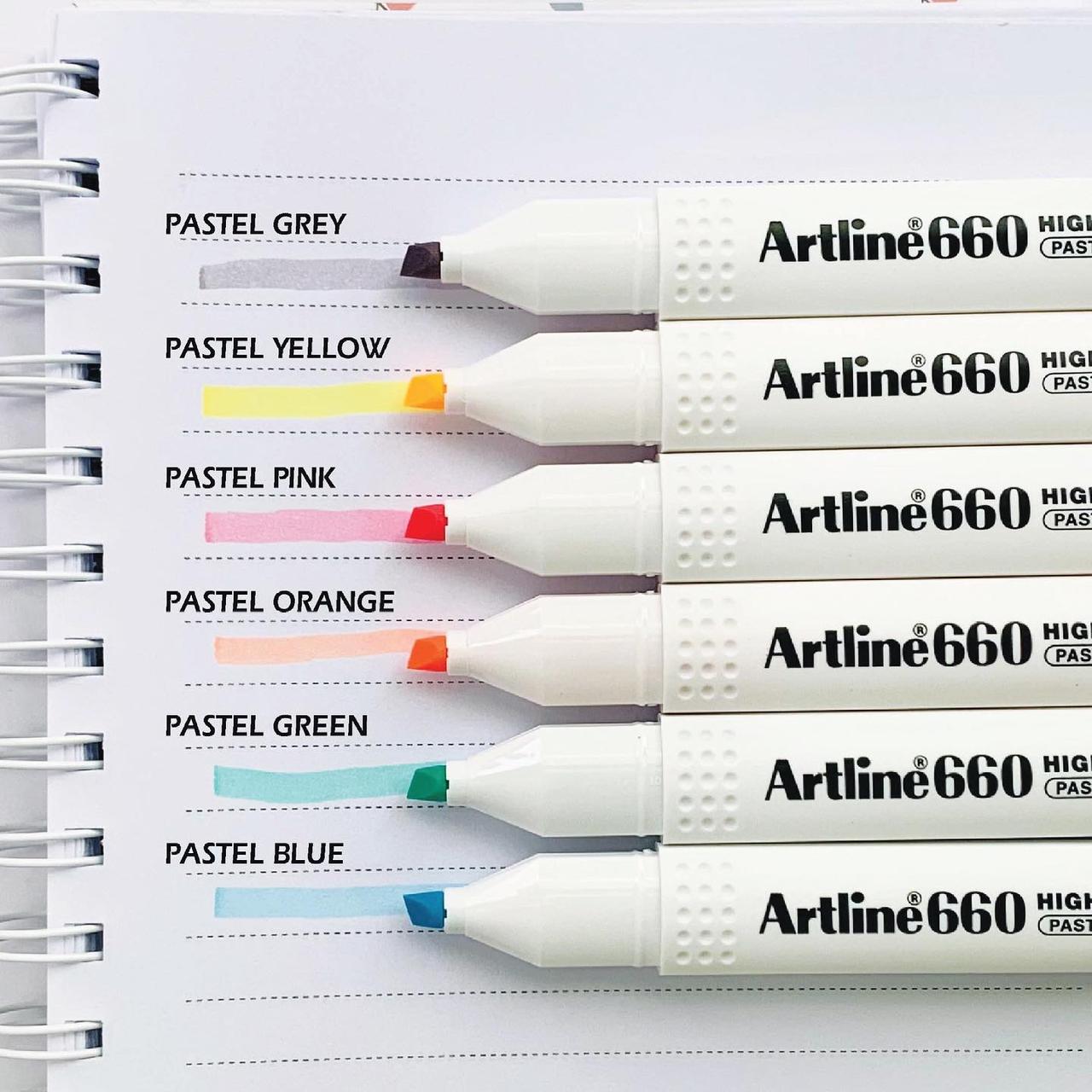 ARTLINE RESALTADOR PASTEL 660 UNIDAD
